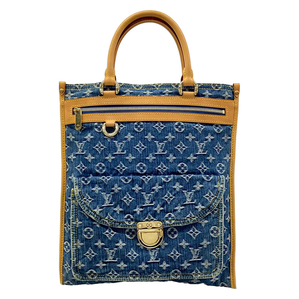 Louis Vuitton Flat Shopper Blue Denim #310146L24B